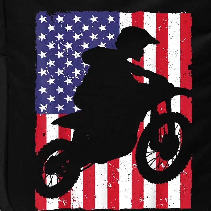 Best Dirt Bike For Men Dirtbike Racing US Flag Biker Impact Tech Backpack