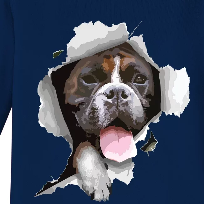 Boxer Dog Boxer Owner Love Boxers Cute Boxer Baby Long Sleeve Bodysuit