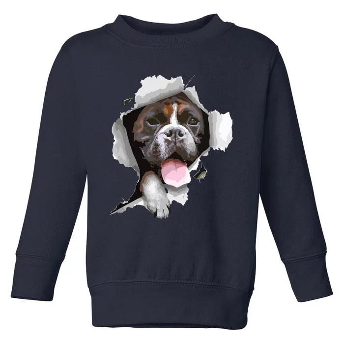 Boxer Dog Boxer Owner Love Boxers Cute Boxer Toddler Sweatshirt