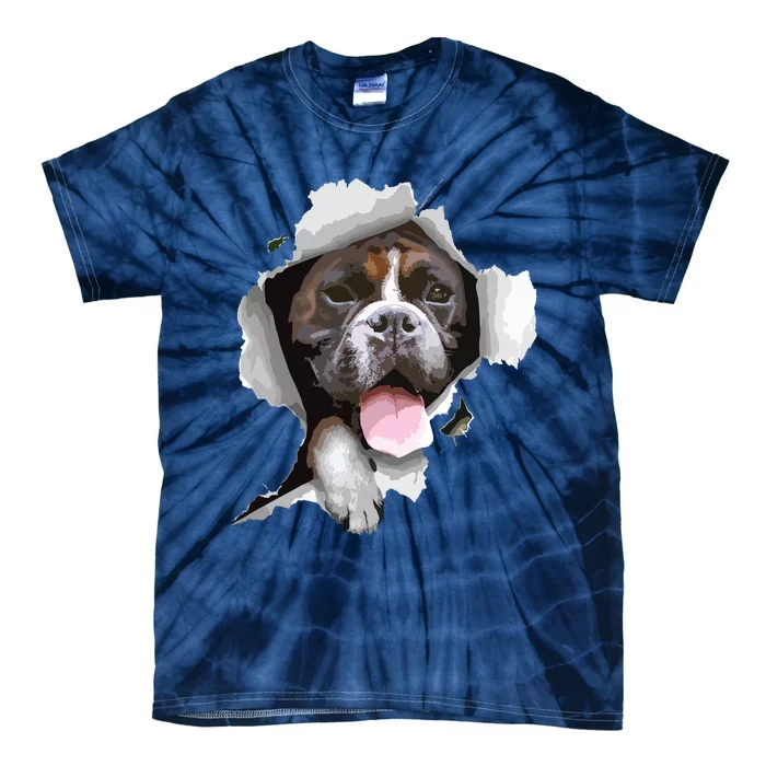 Boxer Dog Boxer Owner Love Boxers Cute Boxer Tie-Dye T-Shirt