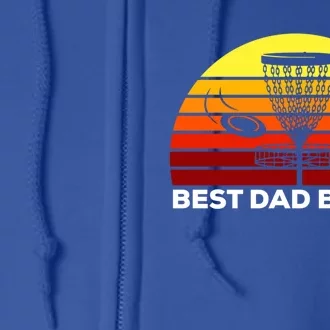 Best Dad By Par Frisbee Golf Dad Disc Golf Gift Cool Gift Full Zip Hoodie