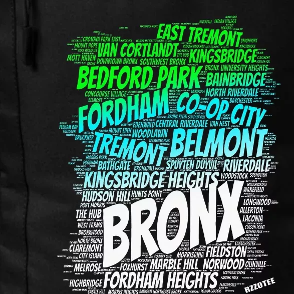 Boogie Down Bronx New York City Pride Map Area Like A Zoo Daily Commute Backpack