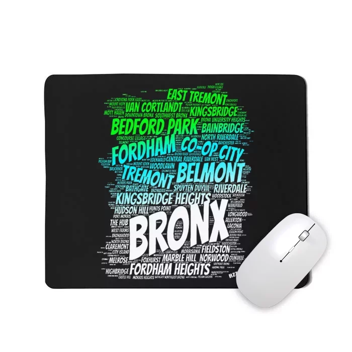 Boogie Down Bronx New York City Pride Map Area Like A Zoo Mousepad