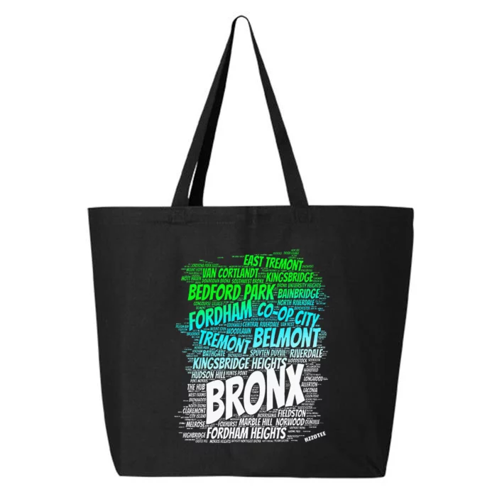 Boogie Down Bronx New York City Pride Map Area Like A Zoo 25L Jumbo Tote