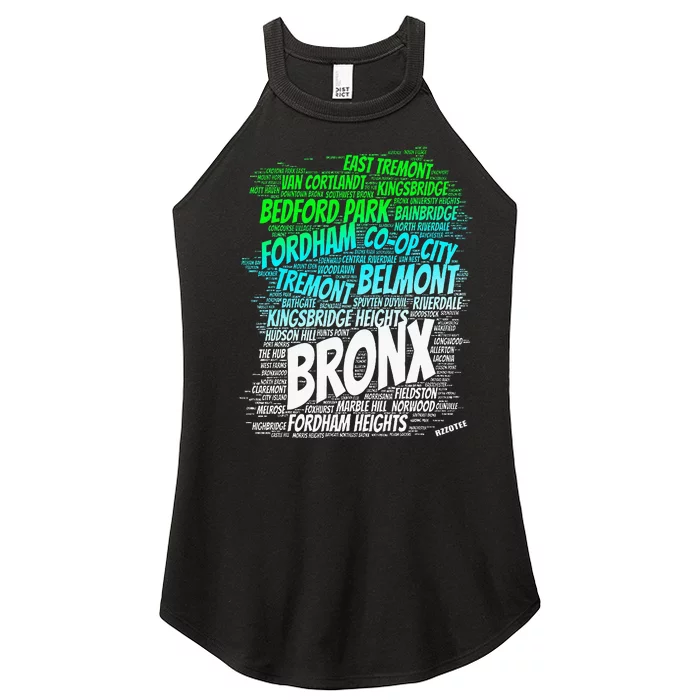 Boogie Down Bronx New York City Pride Map Area Like A Zoo Women’s Perfect Tri Rocker Tank