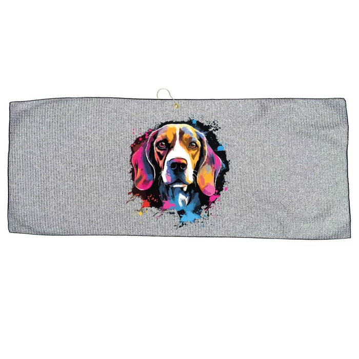 Beagle Dog Large Microfiber Waffle Golf Towel