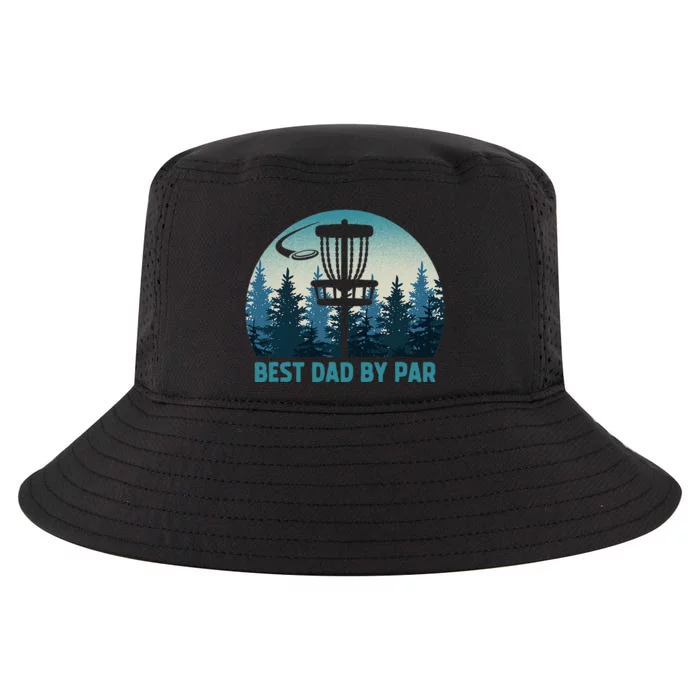 Best Dad By Par Funny Disc Golf Frisbee Golfer Fathers Day Cool Comfort Performance Bucket Hat