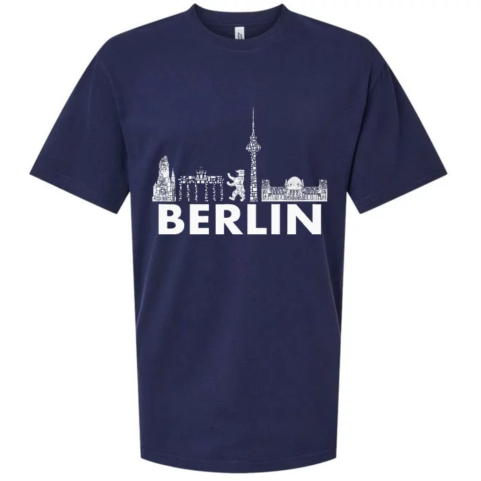 Berlin Design Berlin Bear I Love Berlin Sueded Cloud Jersey T-Shirt