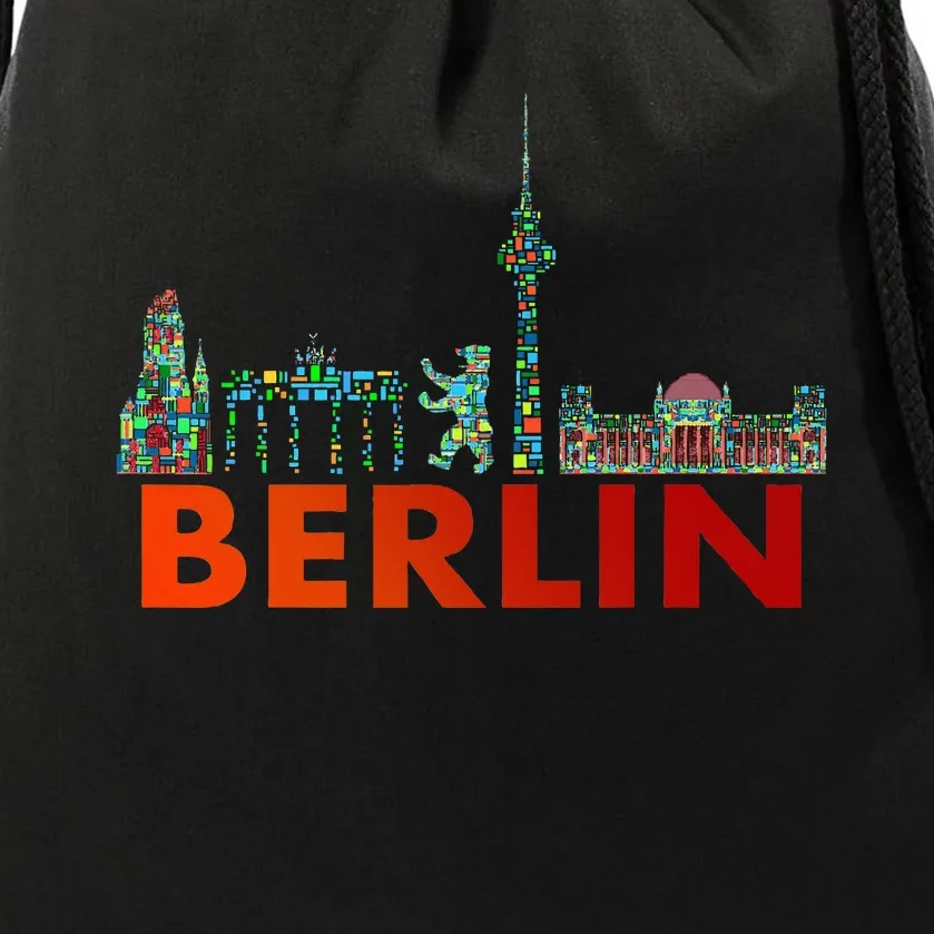 Berlin Design Berlin Bear I Love Berlin Drawstring Bag