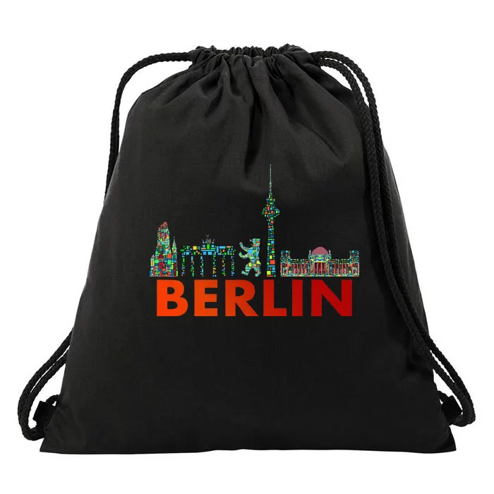 Berlin Design Berlin Bear I Love Berlin Drawstring Bag