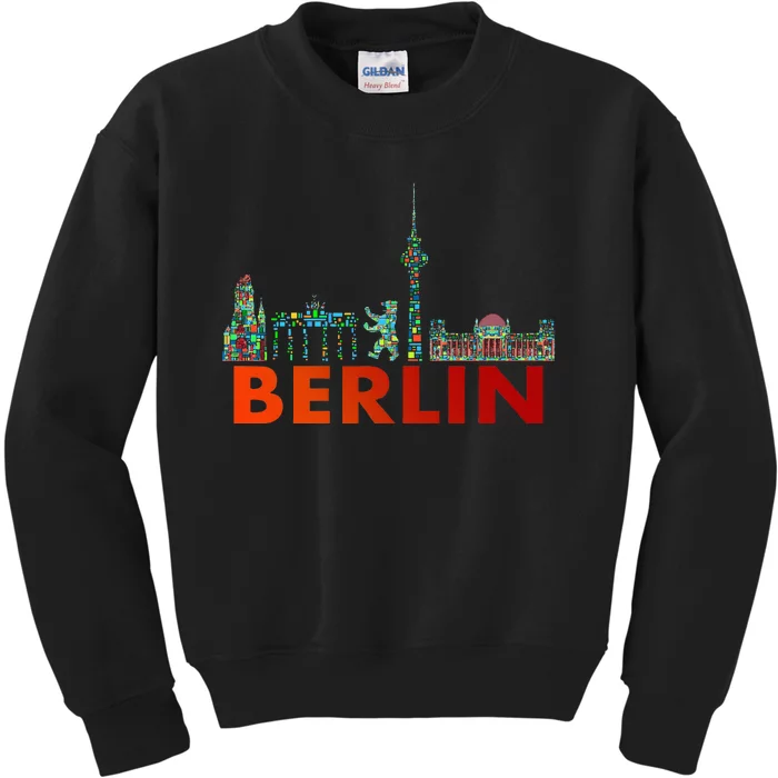 Berlin Design Berlin Bear I Love Berlin Kids Sweatshirt