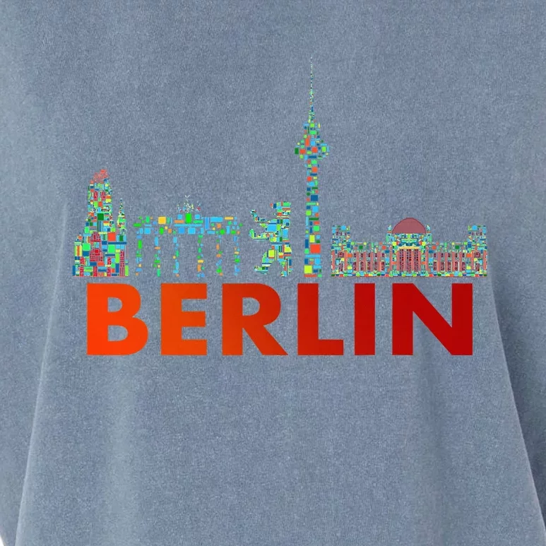 Berlin Design Berlin Bear I Love Berlin Garment-Dyed Women's Muscle Tee