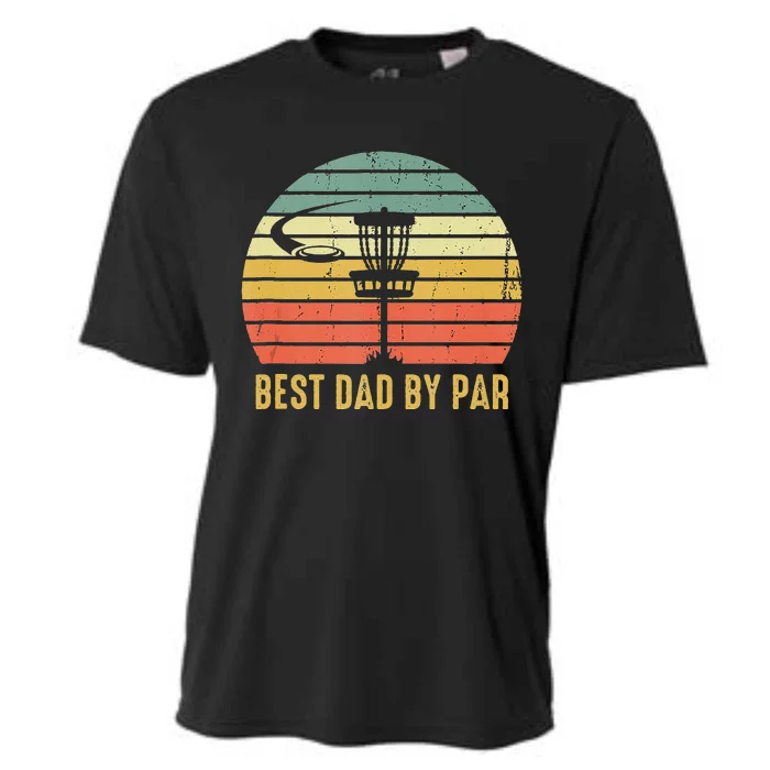 Best Dad By Par Funny Disc Golf Gift For Men Fathers Day Cooling Performance Crew T-Shirt