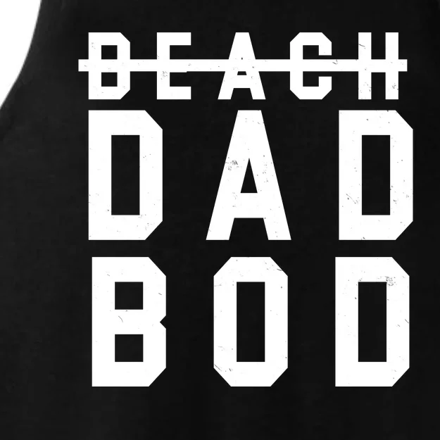 Beach Dad Bod Summer Vacation Ladies Tri-Blend Wicking Tank