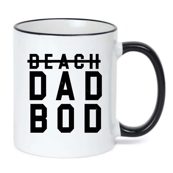 Beach Dad Bod Summer Vacation Black Color Changing Mug