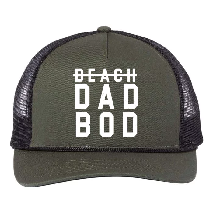 Beach Dad Bod Summer Vacation Retro Rope Trucker Hat Cap