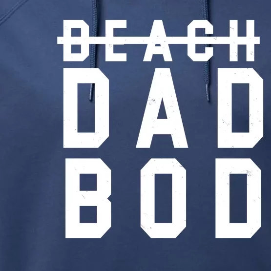 Beach Dad Bod Summer Vacation Performance Fleece Hoodie