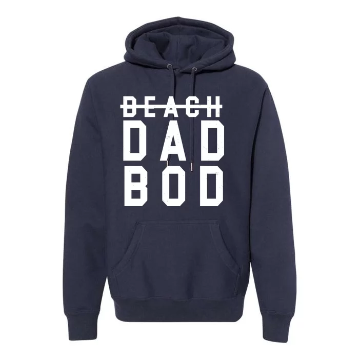 Beach Dad Bod Summer Vacation Premium Hoodie