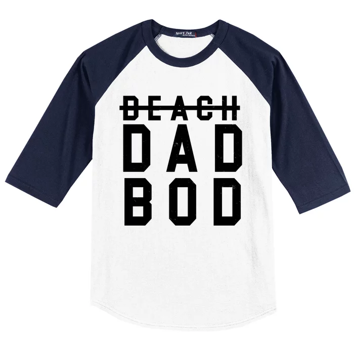 Beach Dad Bod Summer Vacation Baseball Sleeve Shirt