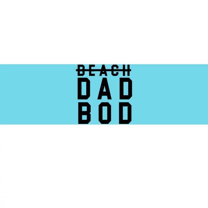 Beach Dad Bod Summer Vacation Bumper Sticker