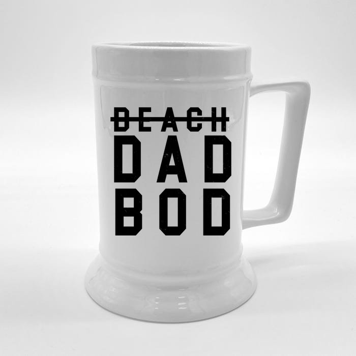 Beach Dad Bod Summer Vacation Front & Back Beer Stein