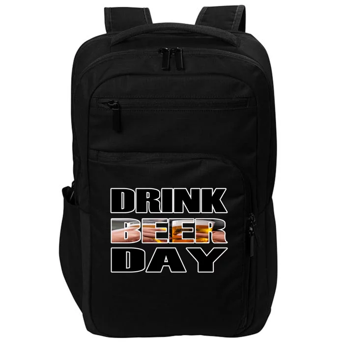 Beer Day Beer Lovers Hops National Beer Day Gift Impact Tech Backpack