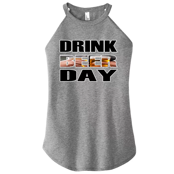 Beer Day Beer Lovers Hops National Beer Day Gift Women’s Perfect Tri Rocker Tank