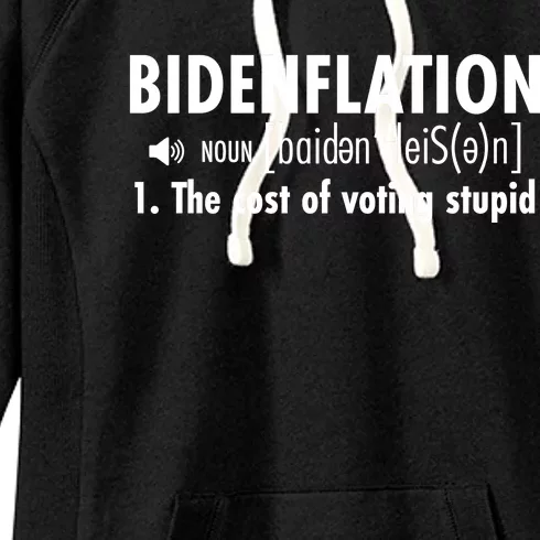 Bidenflation Definition Women's Fleece Hoodie