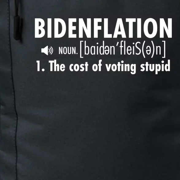 Bidenflation Definition Daily Commute Backpack