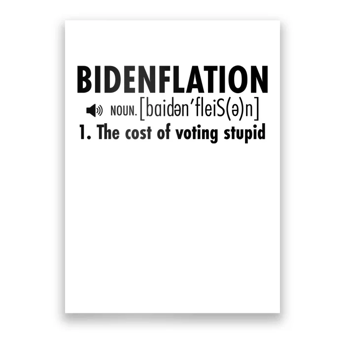 Bidenflation Definition Poster