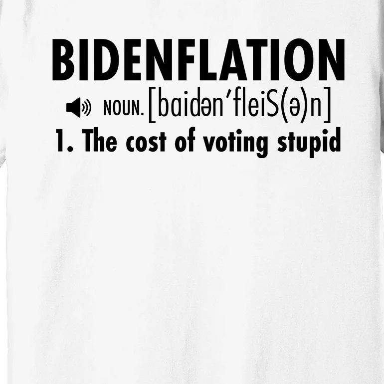 Bidenflation Definition Premium T-Shirt