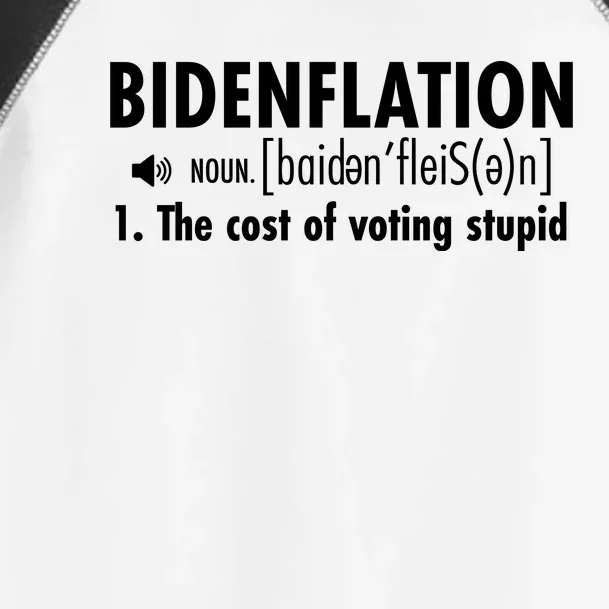 Bidenflation Definition Toddler Fine Jersey T-Shirt