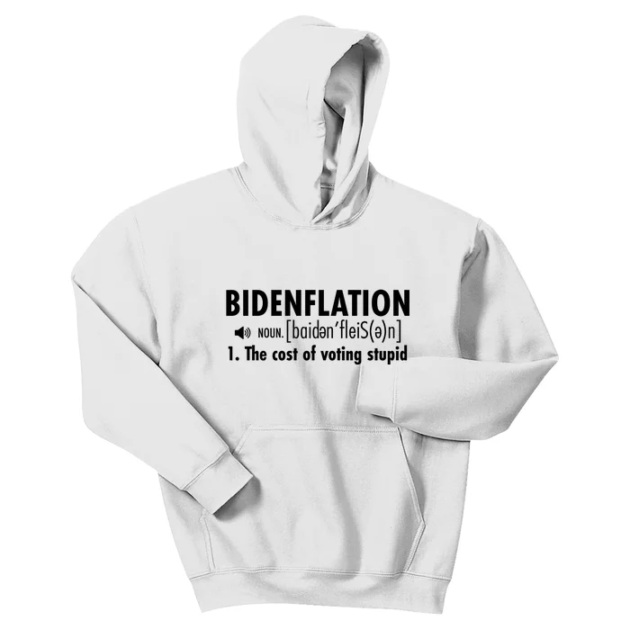 Bidenflation Definition Kids Hoodie