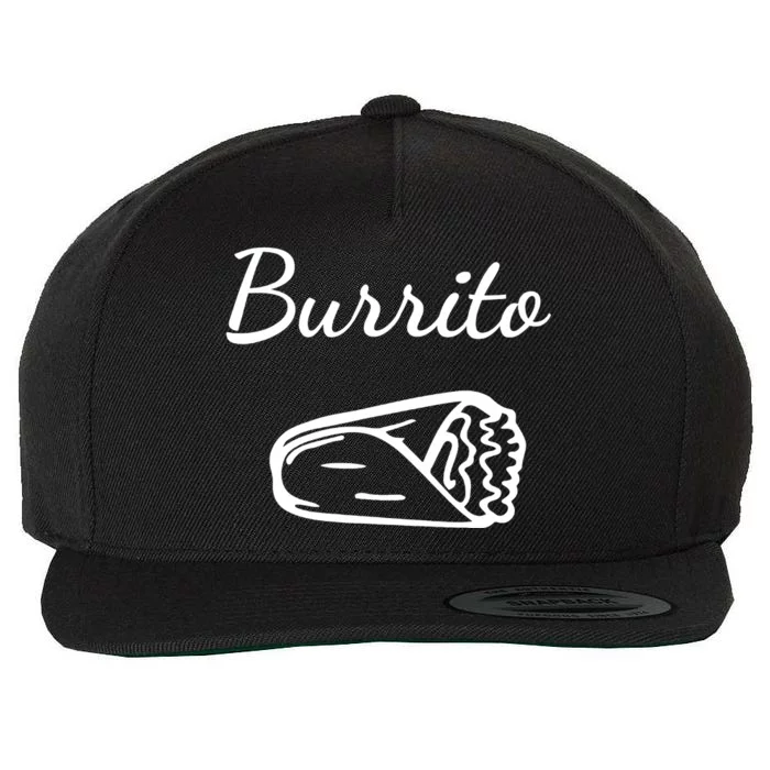 Burrito Dad Burrito Taco Taquito Matching Family Wool Snapback Cap