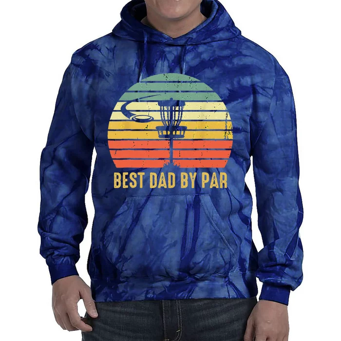 Best Dad By Par Funny Disc Golf Gifts Vintage Fathers Day Tie Dye Hoodie