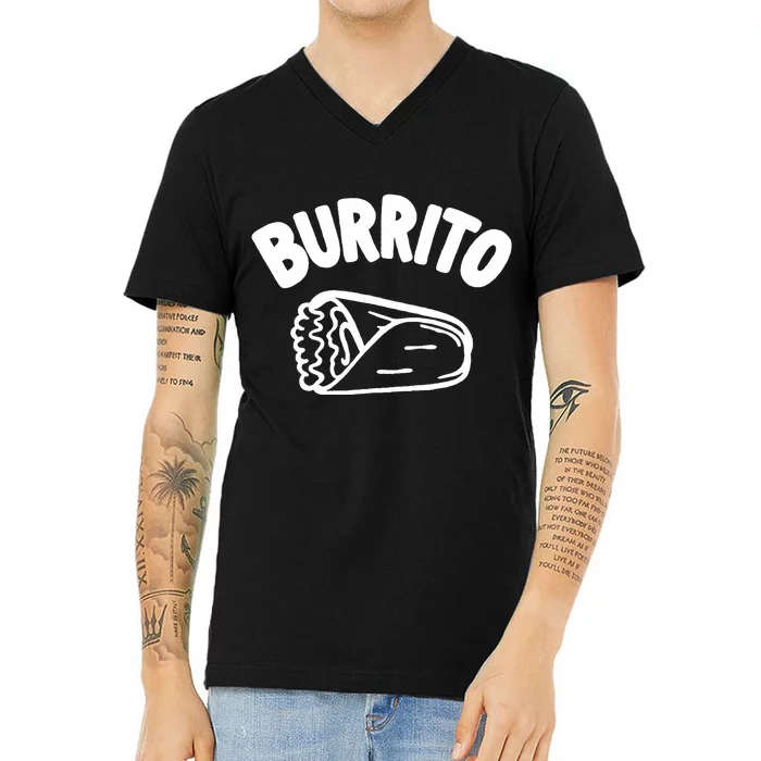 Burrito Dad Burrito Taco Taquito Matching Family V-Neck T-Shirt