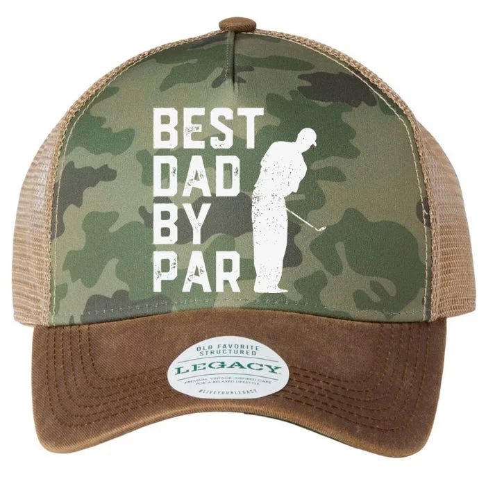 Best Dad By Par Golf Lover Gift For Funny Fathers Day Legacy Tie Dye Trucker Hat