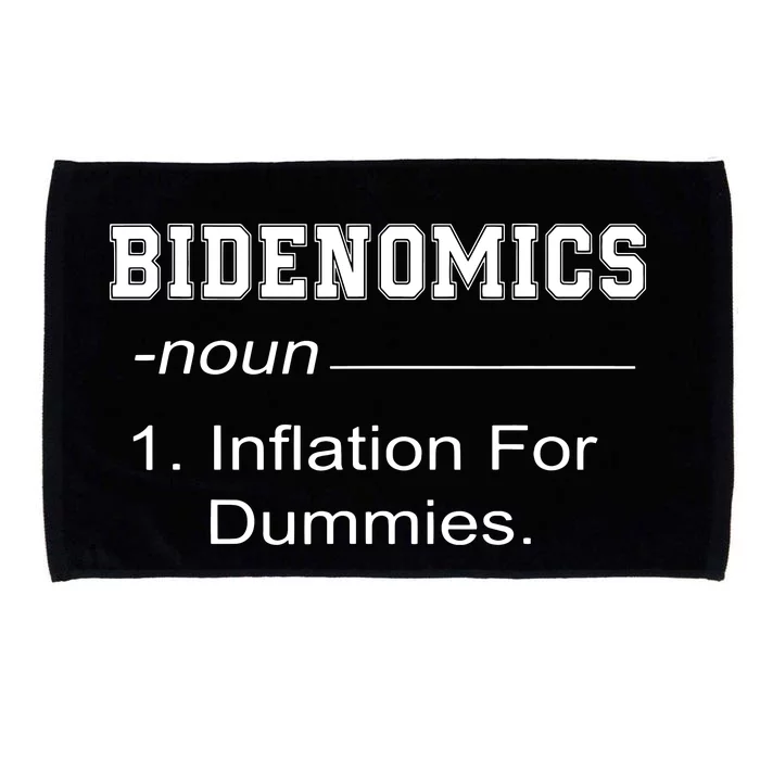 Bidenomics Definition Biden Economic Funny Antibiden Microfiber Hand Towel