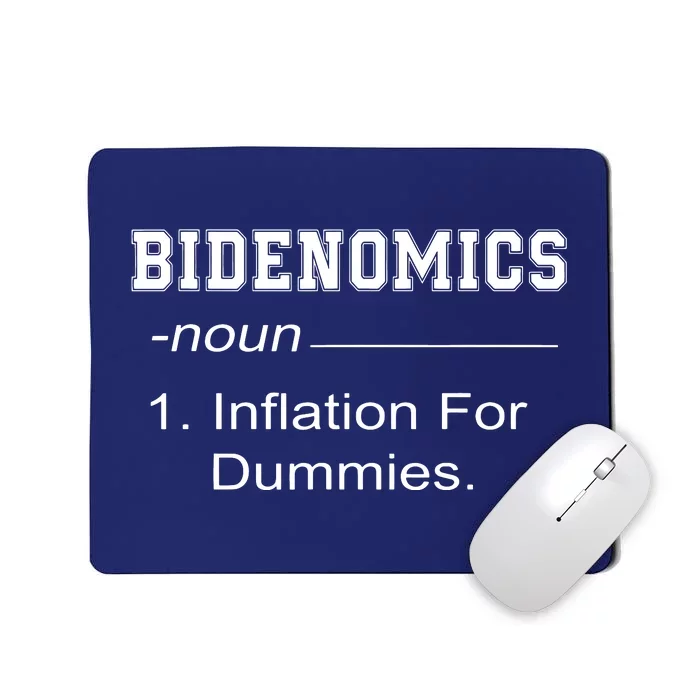 Bidenomics Definition Biden Economic Funny Antibiden Mousepad