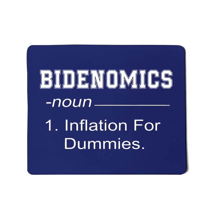 Bidenomics Definition Biden Economic Funny Antibiden Mousepad