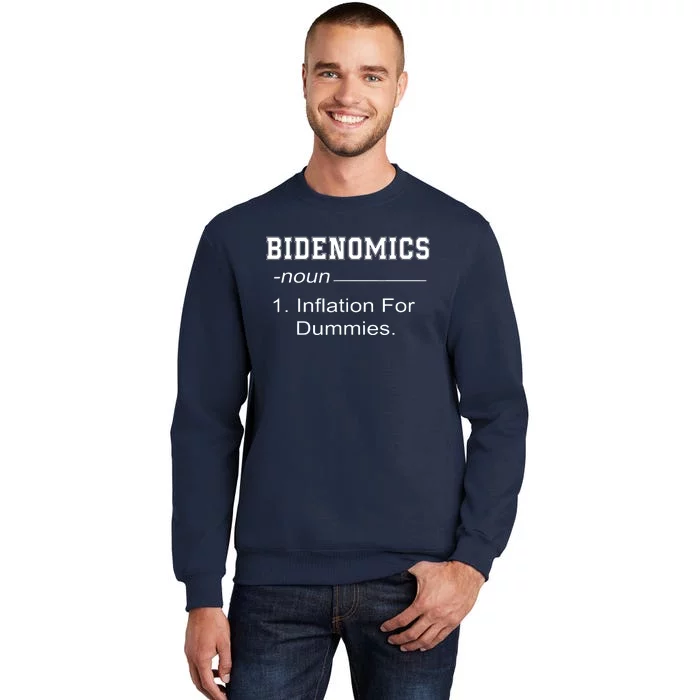 Bidenomics Definition Biden Economic Funny Antibiden Tall Sweatshirt