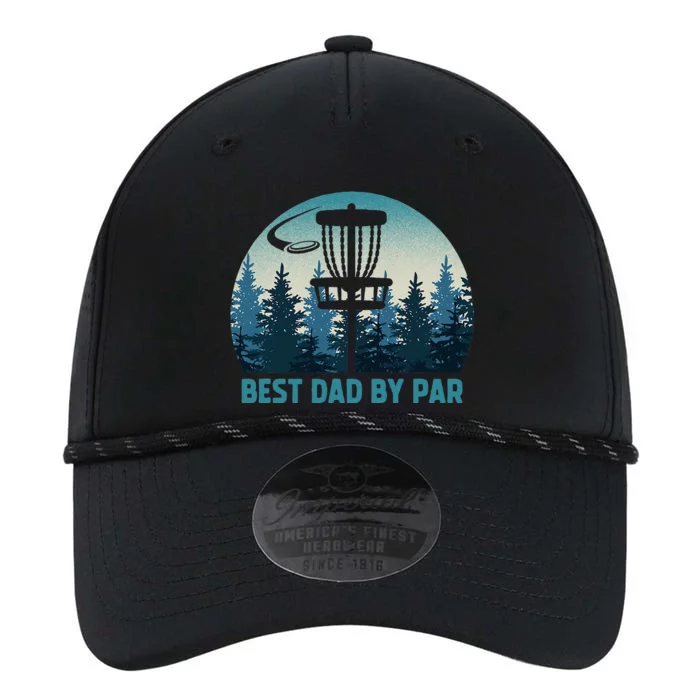 Best Dad By Par Funny Disc Golf Frisbee Golfer Fathers Day Performance The Dyno Cap