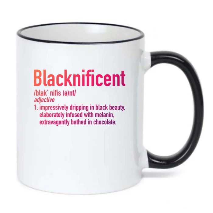 Blacknificent Definition Black History Black Pride Cool Gift Black Color Changing Mug