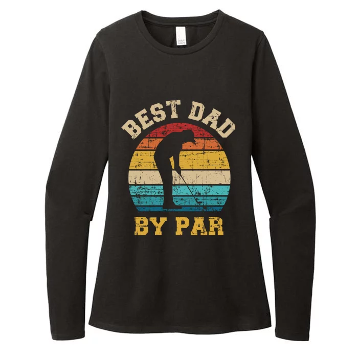 Best Dad By Par Gift For Golfer Daddy Father's Day Gift Womens CVC Long Sleeve Shirt