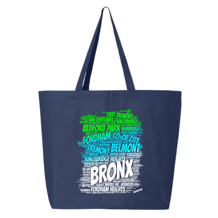 Boogie Down Bronx New York City Pride Map Area Like A Zoo Gift 25L Jumbo Tote