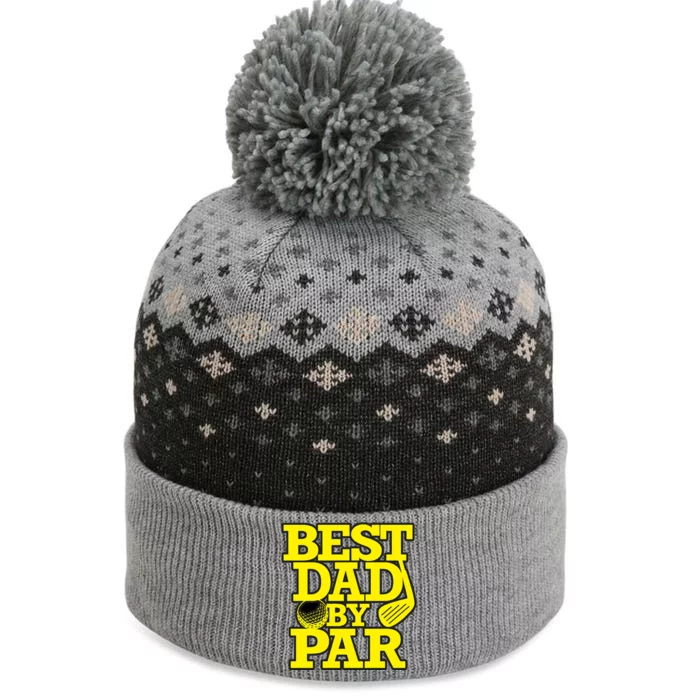 Best Dad By Par Golf Lover Gift For Dad Father's Day The Baniff Cuffed Pom Beanie