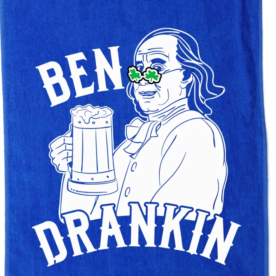 Ben Drankin Beer Happy St Patricks Day Costume Holiday Meaningful Gift Platinum Collection Golf Towel