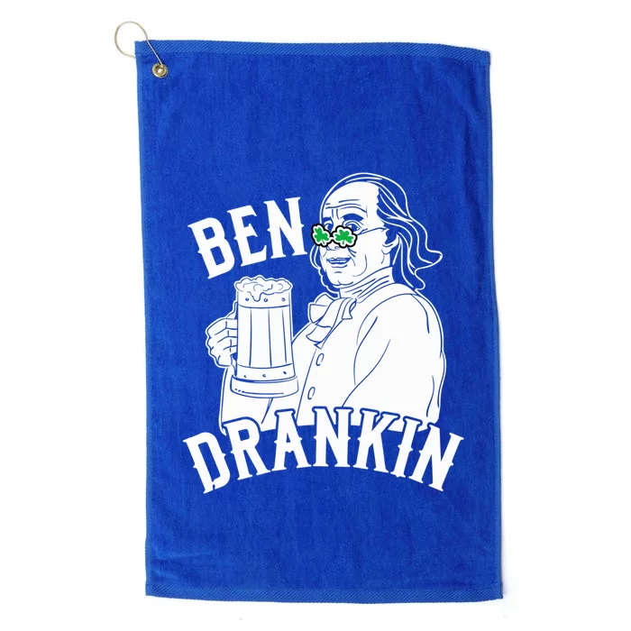 Ben Drankin Beer Happy St Patricks Day Costume Holiday Meaningful Gift Platinum Collection Golf Towel