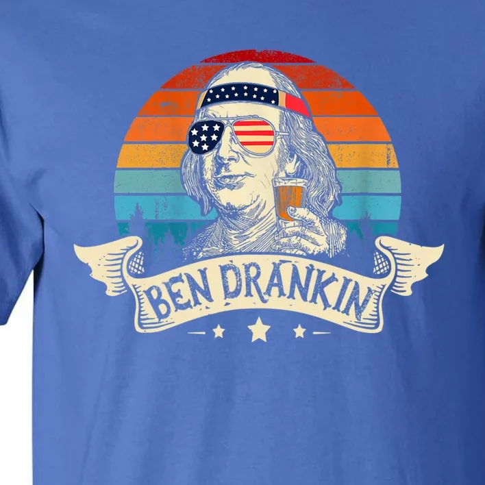 Ben Drankin Beer 4th Of July Funny Patriotic Usa Gift Tall T-Shirt