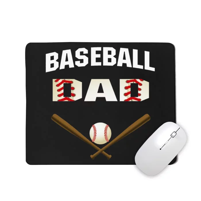 Baseball Dad Best gift idea for fathers tee Mousepad